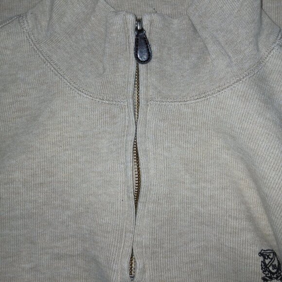 MENS DANIEL CREMIEUX 1/4 ZIP PULLOVER, OATMEAL COLOR, SIZE XXL - Picture 6 of 6